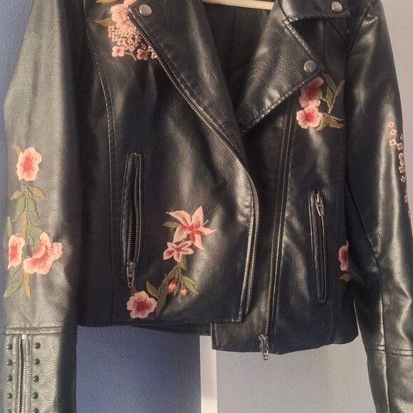 Leather Embroidered Jacket - Picture 5 of 5